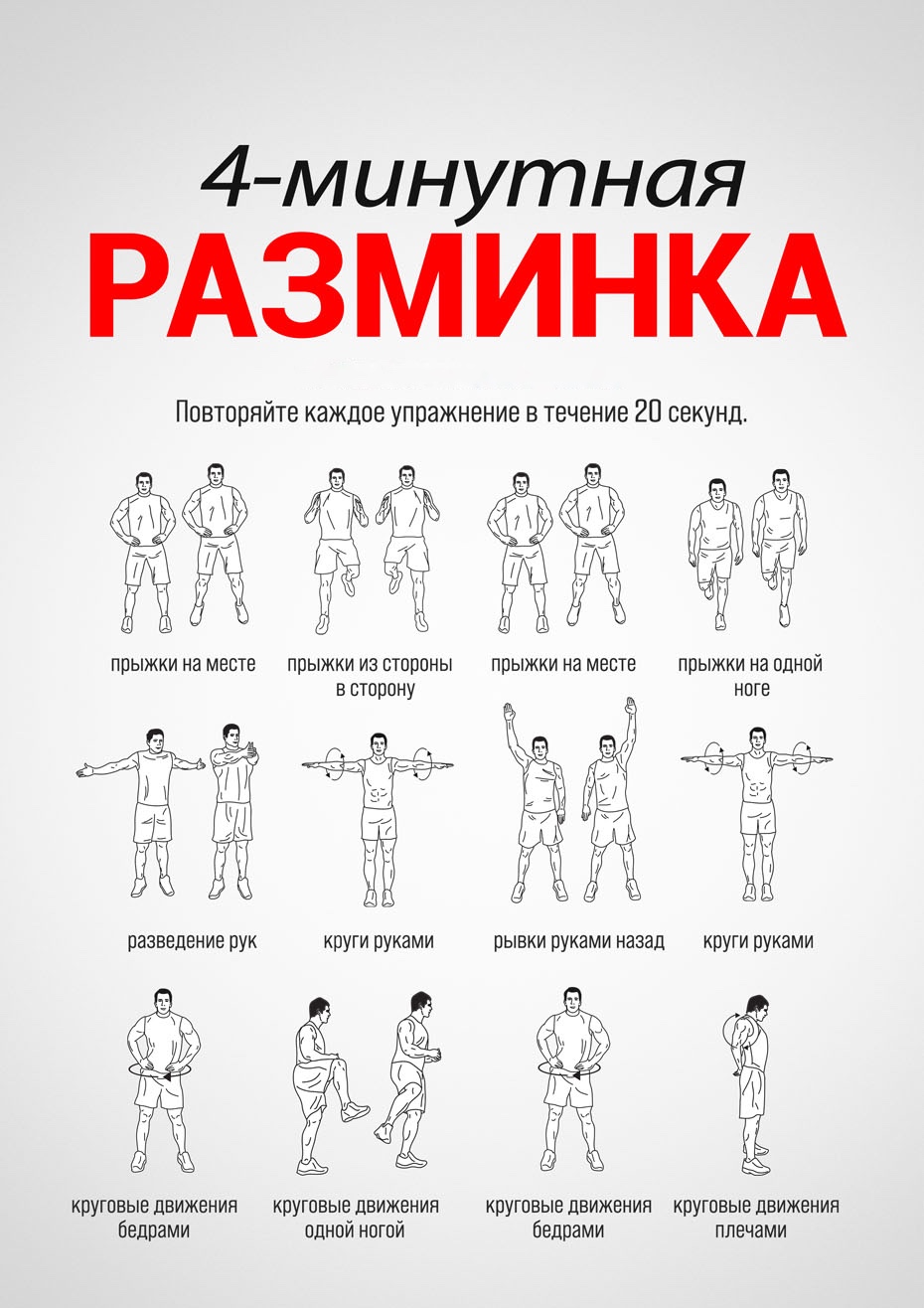 4 Minute Warmup разминка